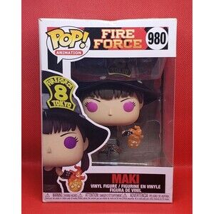 BNIB FUNKO POP VINYL #980 MAKI FIGURE FIRE FORCE ANIMATION SERIES Collectable..